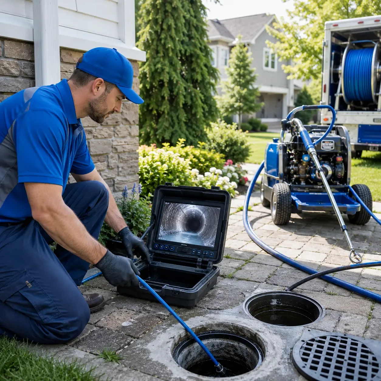 Outdoor drain cleaning professionals serving Junior, WV