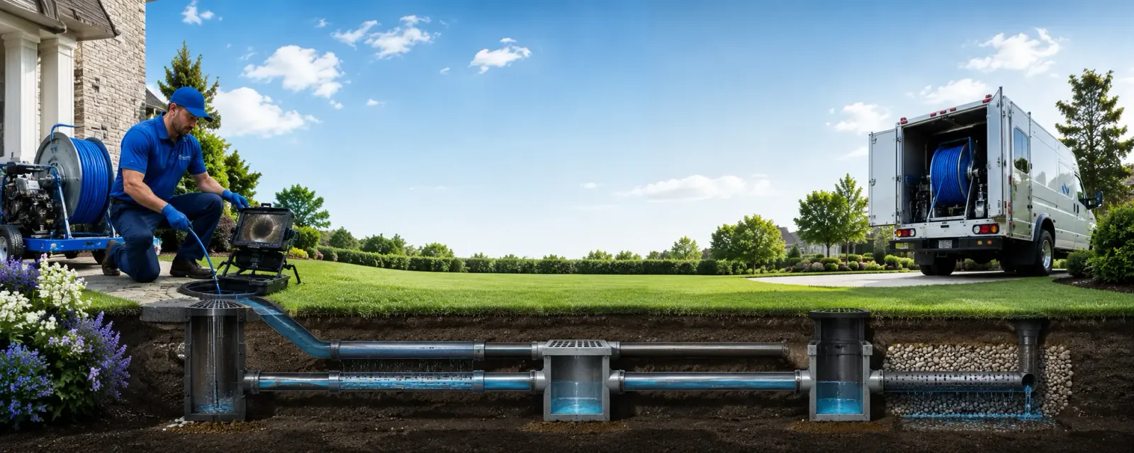 Outdoor drain cleaning information for Junior, WV